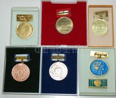 6db különféle kitüntetés az NSzK és az NDK időszakából eredeti dobozukban!