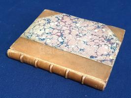 Sachs, Hans: Hans Sachs farsangi komédiái. Magyarra fordította Angyal Géza. Budapest, 1923. Amicus-kiadás (M. Kir. Egyetemi Nyomda). 103 + [1] p. Első magyar kiadás. Kolofon: "E könyvet az 1922. év őszén a magy. Kir. tud.-egyetemi nyomda nyomtatta. Külön készült 25 számozott példány merített papíron és 10 példány hollandi van Gelder papíron". Példányunk sorszámozási rovata ceruzával kitöltve. A nürnbergi cipész és mesterdalnok, a rendkívül termékeny vásári komédia-költő Hans Sachs (1494-1576) kétségtelenül vaskos humorú komédiáiból kötetünk nyújtja az első bővebb magyar válogatást. Oldalszámozáson belül néhány fametszetű illusztrációval. Tartalma: Paradicsomjáró diák -- Gazduram kotlik -- Ördögöt idéz a diák -- A szatócs batyuja. Néhány oldalon lapszéli foltosság. (Régiségek, ritkaságok. VI. kötet.) Aranyozott gerincű, álbordás korabeli félbőr kötésben. Jó példány.