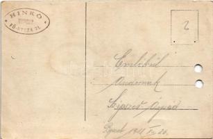 1918 Magyar katona műteremben. Hinkó felvétele (Kispest) / WWI Austro-Hungarian K.u.k. military, Hun...