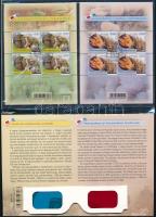 2013 2 db Magyar Múzeumok kincsei I-II. Kalcitkristály Fertőrákos, Lámpamúzeum Zsámbék bélyegszett eredeti csomagolásban + 2 db "3D" szemüveg (névérték: 5.200)