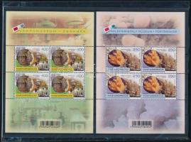 2013 2 db Magyar Múzeumok kincsei I-II. Kalcitkristály Fertőrákos, Lámpamúzeum Zsámbék bélyegszett e...