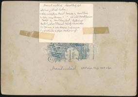 cca 1900 A németbolyi (Bóly, Baranya vm.) Maul család csoportképe, keményhátú fotó Marton István péc...