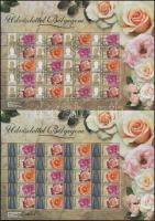 2013 Üdvözlettel bélyegem (II.) - Rózsák promóciós 2 db teljes ív, az egyik megszemélyesített (névérték: 10.800)