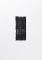 Károlyi Zsuzsanna (1954-): Kép 5. Rézkarc, papír, jelzett, 5/5 számozással. 19,5x9 cm