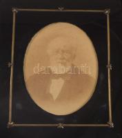 cca 1880-1890 Kossuth Lajos (1802-1894) időskori portréja, nagyméretű fotó Giuseppe Ambrosetti olasz...