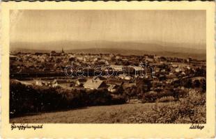 1940 Bánffyhunyad, Huedin; látkép, vasútállomás / general view, railway station (Rb)