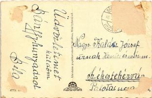 1940 Bánffyhunyad, Huedin; látkép, vasútállomás / general view, railway station (Rb)