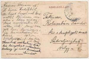 Nagyenyed, Aiud; Fő tér, Református templom, Gazdasági Bank. Földes Ede kiadása / main square, Calvi...