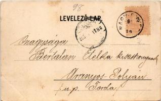 1899 Nagyenyed, Aiud; Bethlen református kollégium, templomok. Wokál kiadása / Calvinist boarding sc...