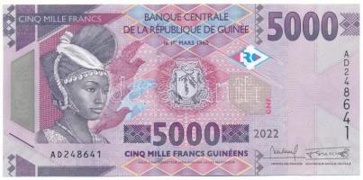 Guinea 2022. 5000Fr T:UNC Guinea 2022. 5000 Francs C:UNC Krause P#49