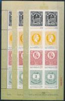 2017 150 éves a magyar bélyegkibocsátás alap kisív + zöld sorszámmal + vágott kisív piros azonos sorszámmal (18.500)