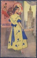 Valencia, Piazza de toros / bullring silk card, advertisement s: Leriones