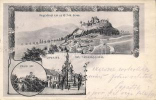 Eperjes with the castle of Nagysáros and Zboró