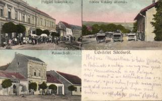 Siklós a Vokány állomással, Steinbach és Kohn üzletével