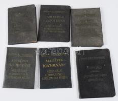 cca 1943-1980 Fényképes MÁV igazolványok, 6 db, változó állapotban