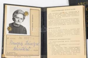 cca 1943-1980 Fényképes MÁV igazolványok, 6 db, változó állapotban