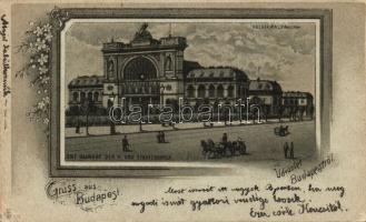 1899 Budapest VII. Keleti Pályaudvar litho