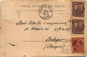 1906 Chania, Canea (Crete); Le Jardin de Coucounara, S. A. le maréchal Djevad Pacha et S. Ex. l'...