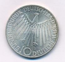 Német Szövetségi Köztársaság 1972D 10M Ag "Nyári Olimpia, München / Spirál (IN DEUTSCHLAND) T:X...