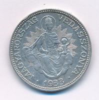 1933. 2P Ag "Madonna" T:XF Adamo P7