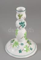 Herend Pottery gyertyatartó. Jelzett, mázrepedéssel, m: 20,5 cm