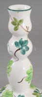 Herend Pottery gyertyatartó. Jelzett, mázrepedéssel, m: 20,5 cm