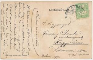 Nagykapos, Velké Kapusany; római katolikus templom és parókia. Fogyasztási szövetkezet kiadása / Rom...