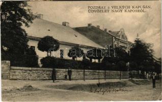 Nagykapos, Velké Kapusany; utcakép. Vilém Heimann / street view (EK)