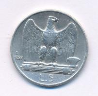 Olaszország 1927R 5L Ag "III. Viktor Emánuel" T:VF
Italy 1927R 5 Lire Ag "Vittorio E...