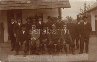 1930 Gyerk, Hrkovce; a község képviselőtestülete. csoportkép / city council. group photo