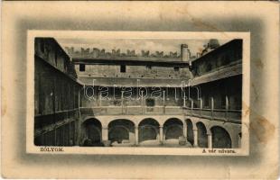 1915 Zólyom, Zvolen; a vár udvara. W.L. Bp. "Ideal" 1912-15. / castle courtyard (Rb)