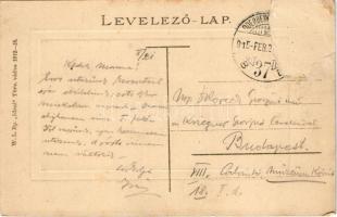 1915 Zólyom, Zvolen; a vár udvara. W.L. Bp. "Ideal" 1912-15. / castle courtyard (Rb)