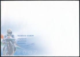 2007 Talmácsi Gábor fogazott és vágott emlékív azonos sorszámmal