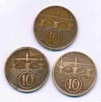 Csehszlovákia 1932-1936. 10h bronz (3xklf) T:XF patina
Czechoslovakia 1932-1936. 10 Haleru bronze (...