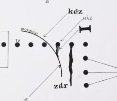 Fenyvesi Tóth Árpád (1950-2014): USA történet, 1977. Szitanyomat, papír, jelzett, számozott (14/50)....