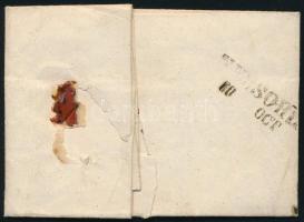 1857 9kr MP III. típ. levélen "BAHNHOF / PEST" - "NEUSOHL"