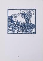 König Róbert (1951-2014): Cornwalltól Edinburgh-ig 1987. Grafikai epigrammák. Bp., 1987., Kisgrafika...