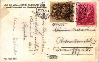 1938 Léva, Levice; Léva ősi vára a csehek kivonulása után "Magyarok! Látogassátok meg felszabad...