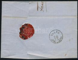 1867 5kr piros, levélen "MOSLAVINA" (Gudlin 600p) - "VALPO"