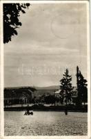 1940 Ipolyság, Sahy; Horthy Miklós tér, üzletek. Polgár I. kiadása / square, shops (EK)