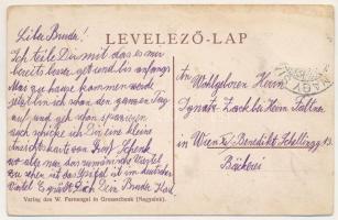 Nagysink, Gross-Schenk, Cincul Mare, Cincu; Rum. Schule und Kirche, Kleinschenker Strasse. W. Fernen...