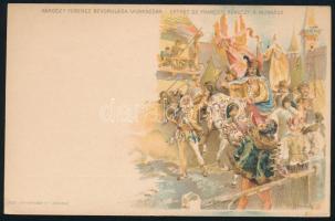 1896 5kr millenniumi díjjegyes levelezőlap, használatlan