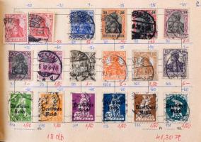 Cserefüzet Deutsches Reich bélyegekkel