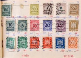Cserefüzet Deutsches Reich bélyegekkel
