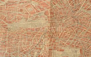 cca 1910 Bécs térképe / Plan von Wien, 1 : 23.000, 30x38,5 cm + cca 1930 Silva-Stadtplan Berlin, 1 :...