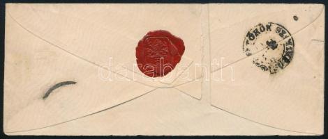 185.. 3kr MP IIIc, 1x típ. fakóvörös ívszéli példány levélen "FEGYVERNEK" - "TÖRÖK SZ...