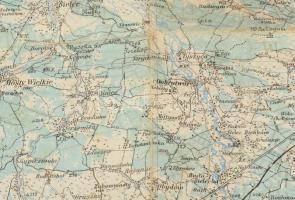 cca 1915 Lemberg (Lviv, Lwów) környékének katonai térképe, 1 : 200.000, K. u. k. Militärgeographisch...