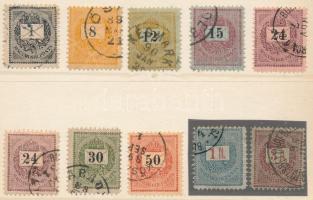 1888 Sztereo sor színváltozattal, 10 érték (31.600)