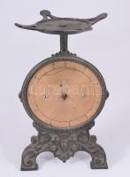 Régi vas asztali mérleg, hiánnyal, m: 27 cm