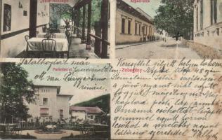 Zebegény a Volk Vendéglővel és az Árpád utcával (wet damage)